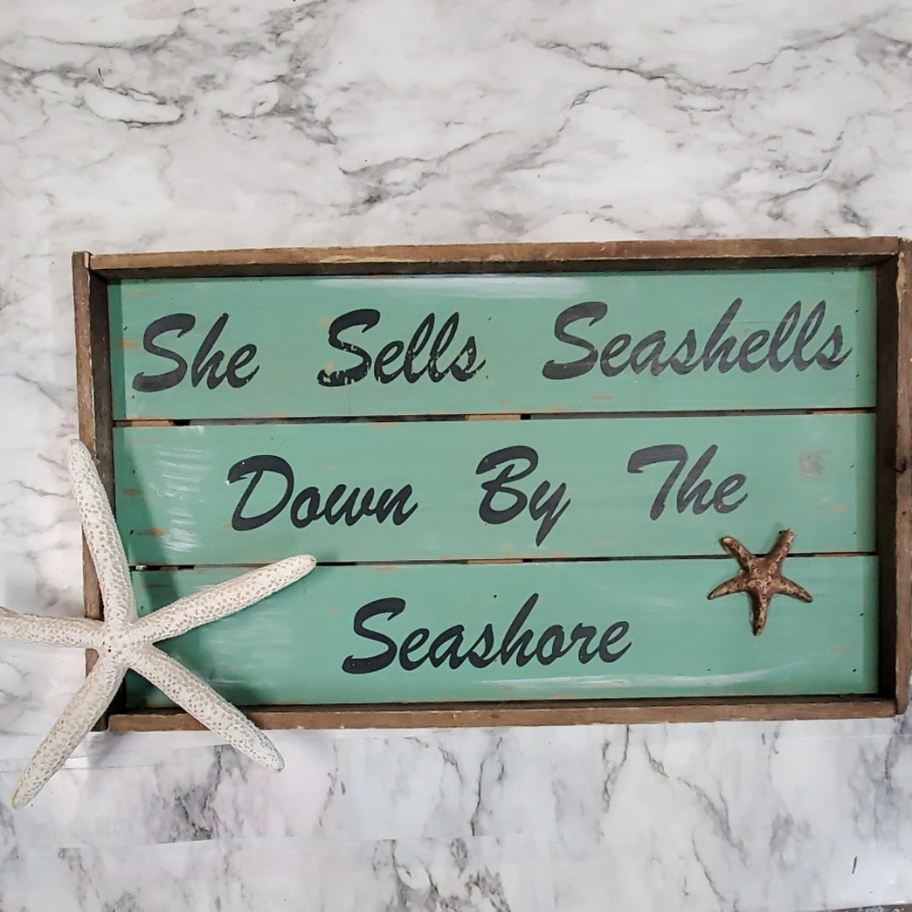 Sea green/ nautical/ weathered Wall Decor